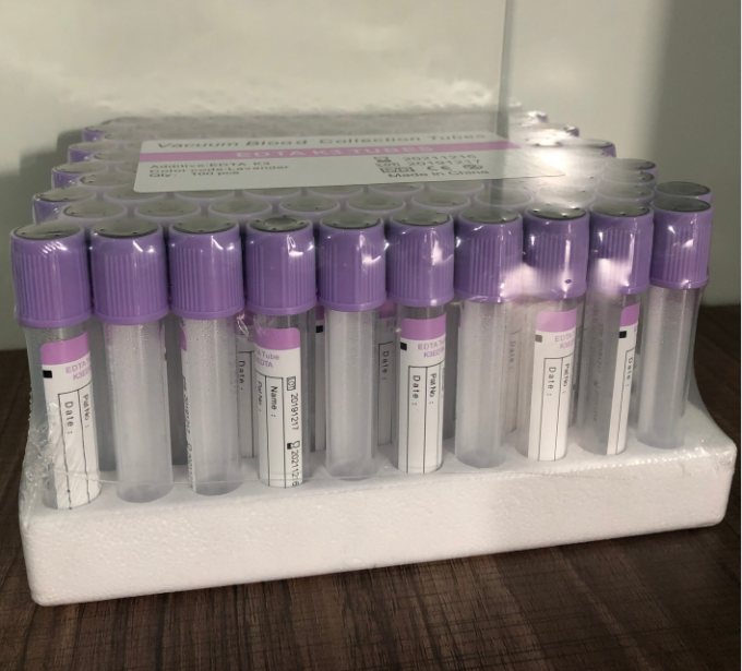 Customized 2ml Purple Cap Blood Collection Tube Excellent Performance