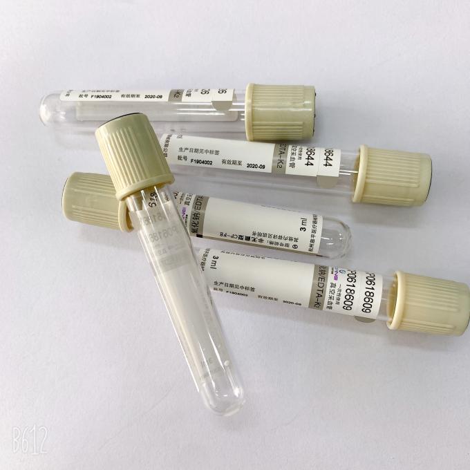 Medical PET Blood Collection Tube Grey Top Blood Vial 1ML 6ML