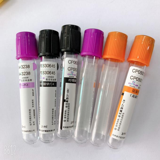 Consumable Blood Collecting Tube Tiger Top Customized 1ML6ML