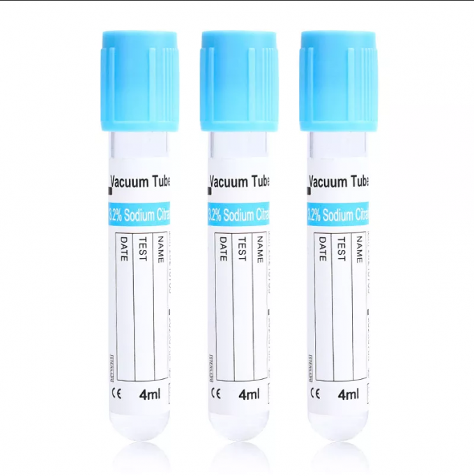 4ml Vacuum Blood Collection Tube 3.2 Sodium Citrate For Coagulation Test