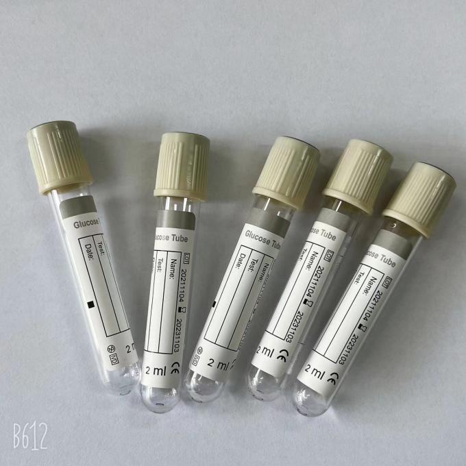 Vacuum Blood Collection Tube Grey Top For Glucose Sugar Test