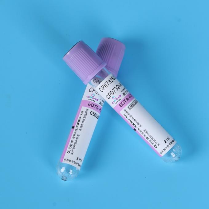 Lavender Top Blood Collection Tube High Anticoagulating Efficiency 1ml