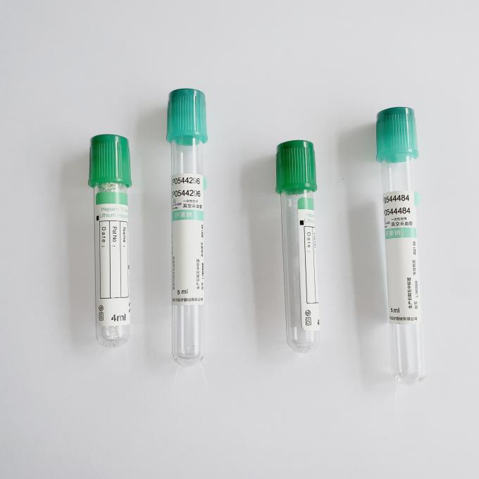 Heparin Additive Lithium Heparin Tube Safe Vacuum Blood Test Tube