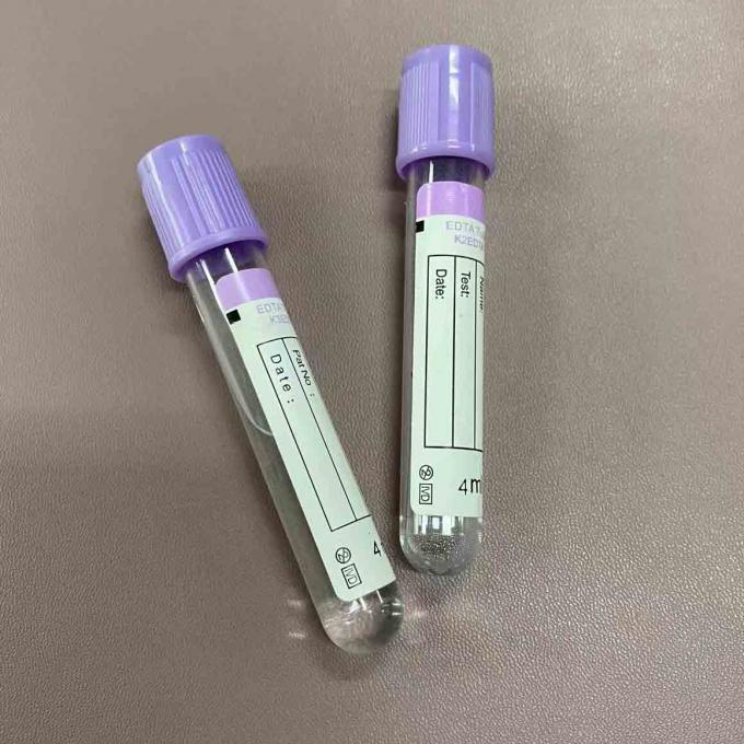 1ml 10ml EDTA K2 K3 Blood Collection Tube With Purple Cap