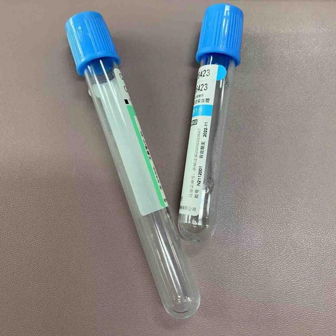 PT Tube Blue Top Sodium Citrate 91 For Blood Coagulation Mechanism Tests