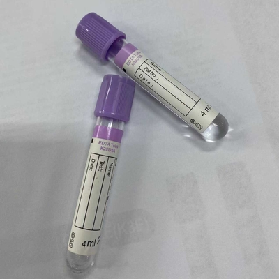 2ml EDTA K2 K3 Blood Collection Tube Lavender Purple Cap