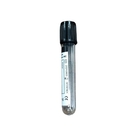 Black Top 3.8% Sodium Citrate Blood Tube ESR Hospital Laboratory Research Blood Test Collection