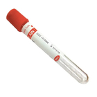 Adults Use Plain Red Single Use Vacuum Blood Collection Tube Custom Size