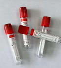 Adults Use Plain Red Single Use Vacuum Blood Collection Tube Custom Size