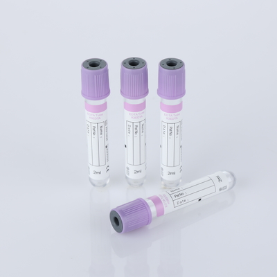 Medical Purple Vacuum / Non Vacuum K3 EDTA Blood Collection Tube For Single Use