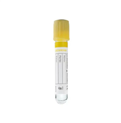 6ml Gel And Clot Activator Tube Yellow Top Vacuum Blood Collection Tube