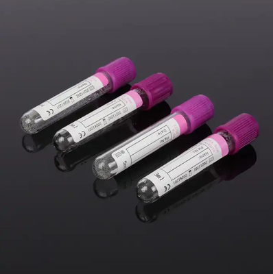 Hospital Medical Supplies Vacuum Blood Collection Tube EDTA K3 EDTA K2 Purple Tube Draw Volume 1-10ml