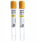 Consumable Yellow Vacuum Blood Collection Tube Gel And Coagulant Separation