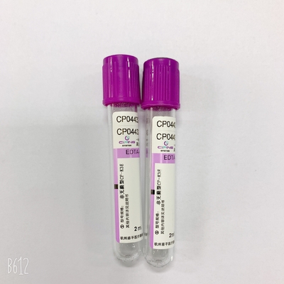 Whole Blood EDTA Tube Purple Cap For Blood Grouping And Immunological Test