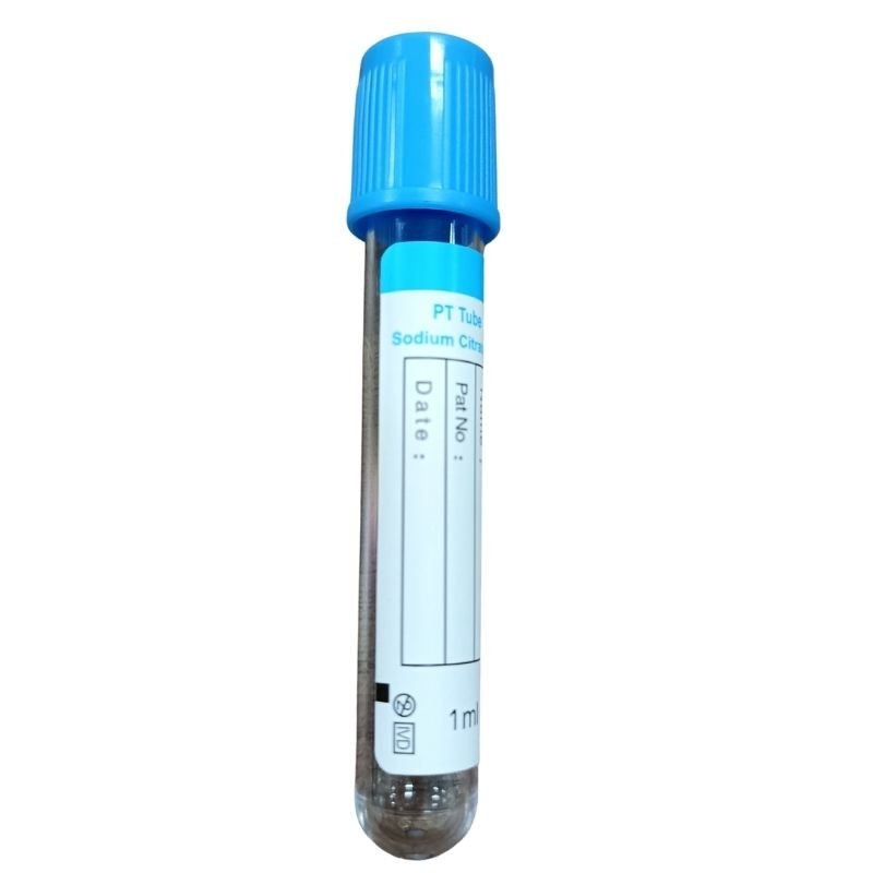 Blue Top 3.2% PT Blood Tube Sodium Citrate 1:9 Blood Collection Test CE ISO 13485