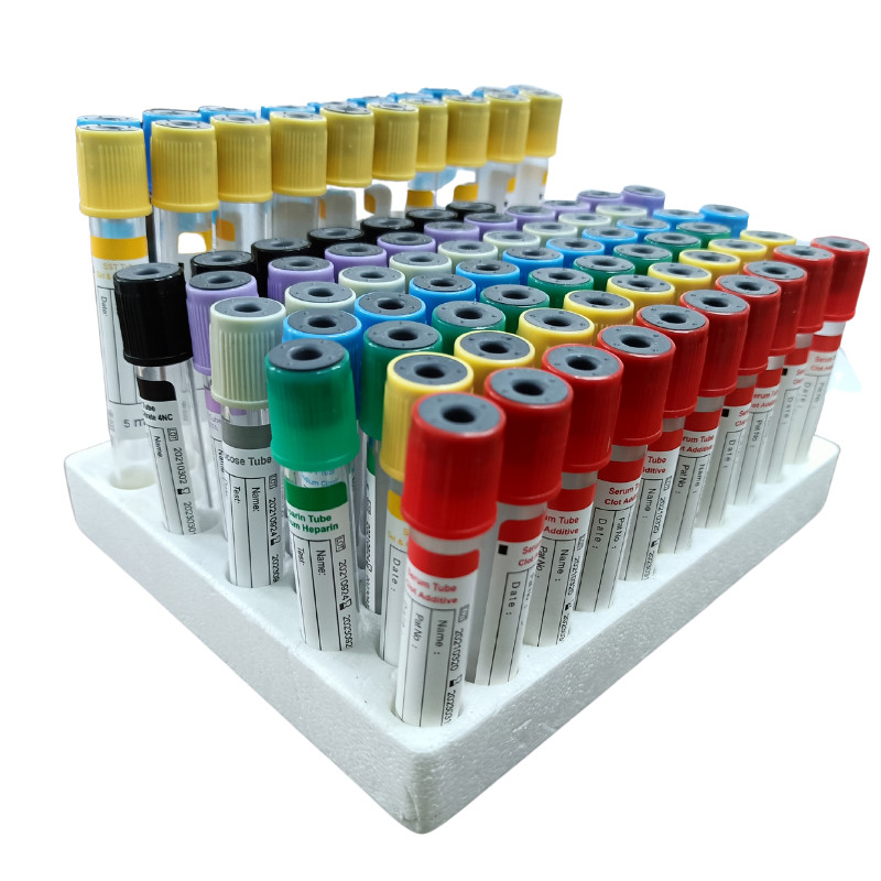 ESR Vacuum Blood Collection Test Tube Disposable Glass PET EDTA Plain Gel Heparin