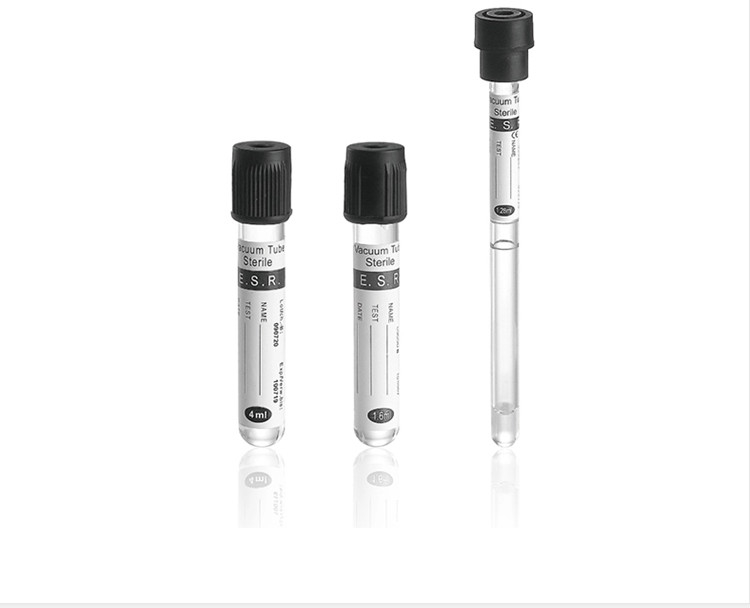 vacuum blood colletion tube Black ESR Tube Blood Collection And Anticoagulation