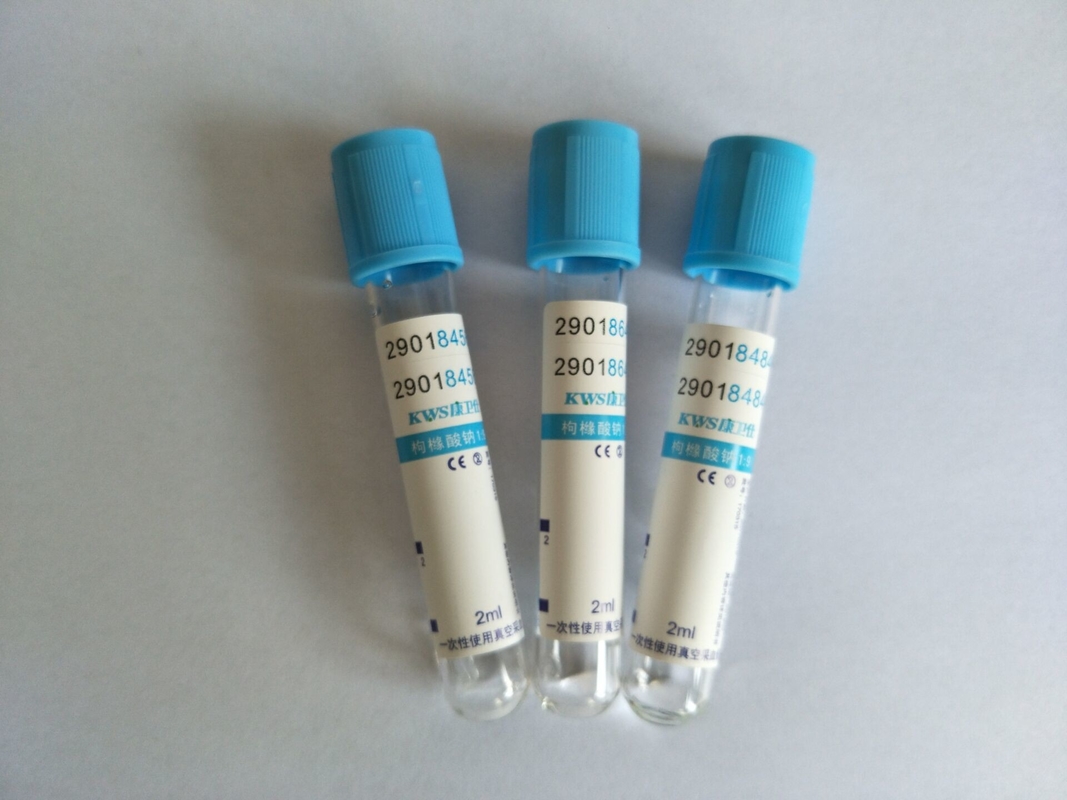 Laboratory Consumable  Blood Sample Bottles For Sodium Citrate Coagulation Test