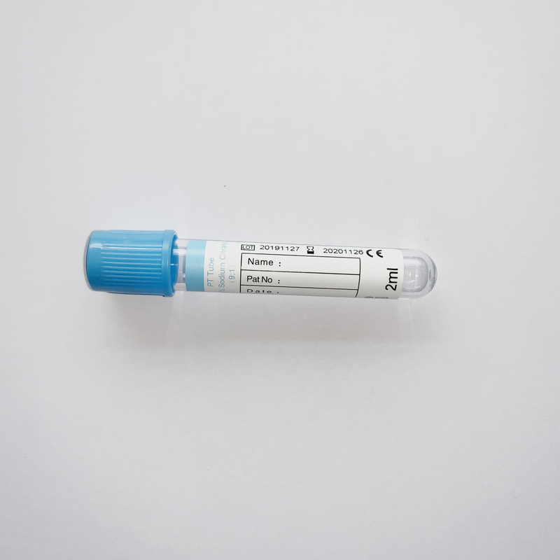 Medical PT Tubes 6ml 13*100mm  Glass Blue Cap Blood Collection Vials