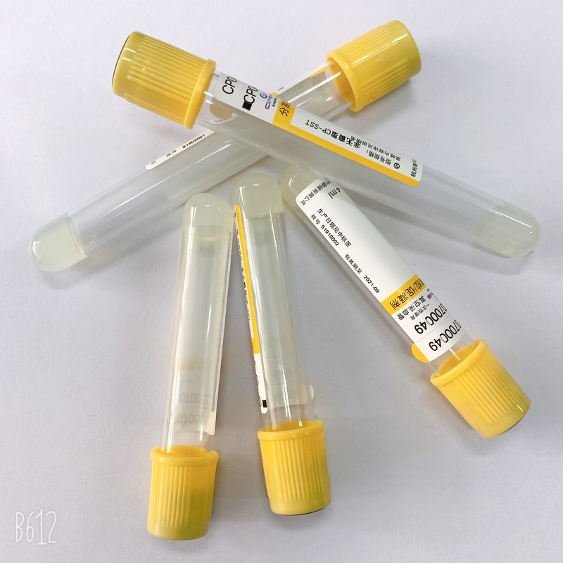 Single Use Gel And Clot Activator Tube Phlebotomy PRP Blood Collection Tubes
