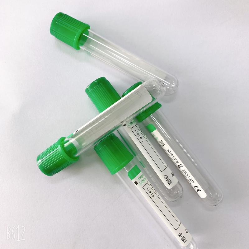 Green Cap Lithium Heparin Tube  Sample Collection And Anticoagulation