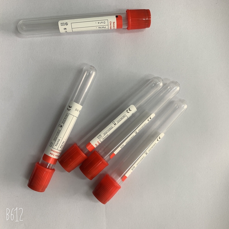 Laboratory Medical Sample Test Glass Pet Plain Serum Tube 13X75