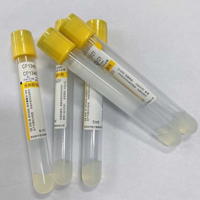 Gel Clot Activator Additive Blood Collection Tube Yellow