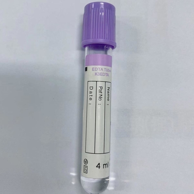 Vacuum Blood Collection Tube Purple Cap EDTA K2 K3 Whole Blood Collecting
