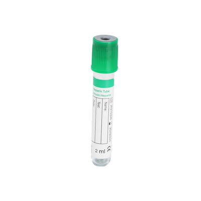 Green Top Sodium Heparin Blood Collection Tubes Heparin Lithium Sodium Tube