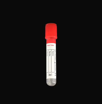 Red Top No Additive Plain Disposable Hospital Medical Test Vacuum Single Use Serum Blood Collection Tube