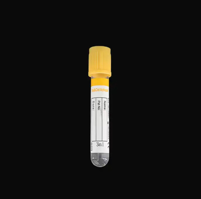 Medical Vacuum Blood Collection Gel Tube With Yellow Top And 1-10ml Draw Volume OEM Accepted