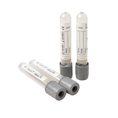 Gray Top Disposable Glucose Vacuum Blood Collection Tube With Glucose Stabilizer For 24 Hours Room Temperature Storage