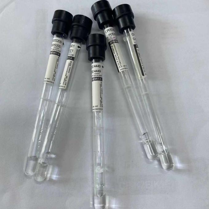 Sodium Citrate 14 ESR Tube Whole Blood Specimen Black Top 1.6ml